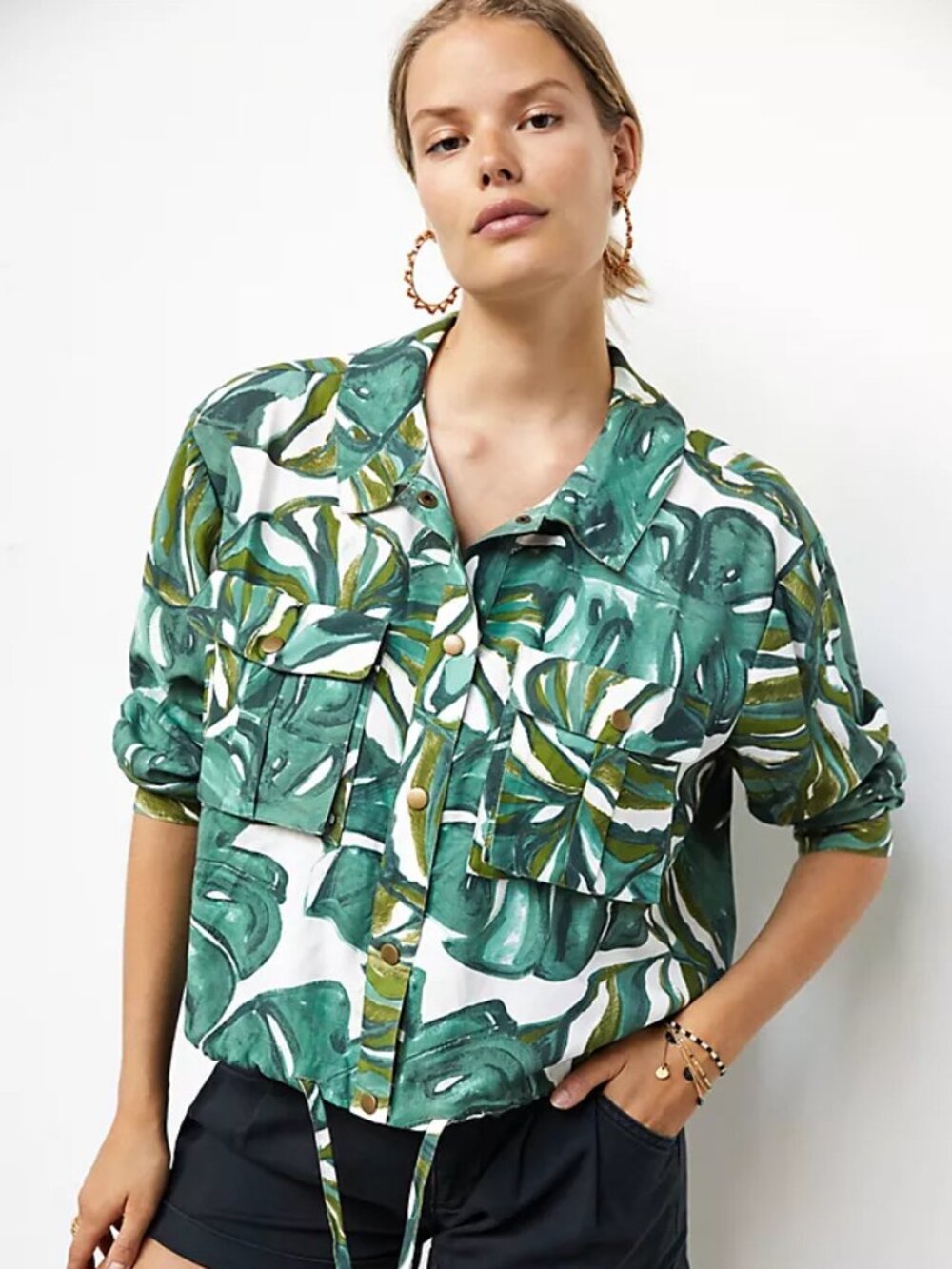 Hutch | Botanical Tencel and Linen Blend Jacket | NWT